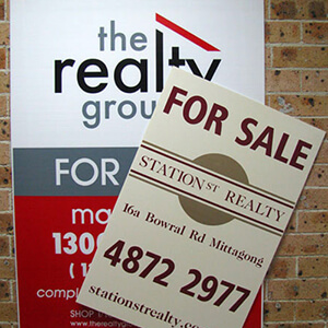 plastic for sale sign